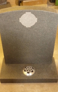 Honed granite headstone honed granite headstone